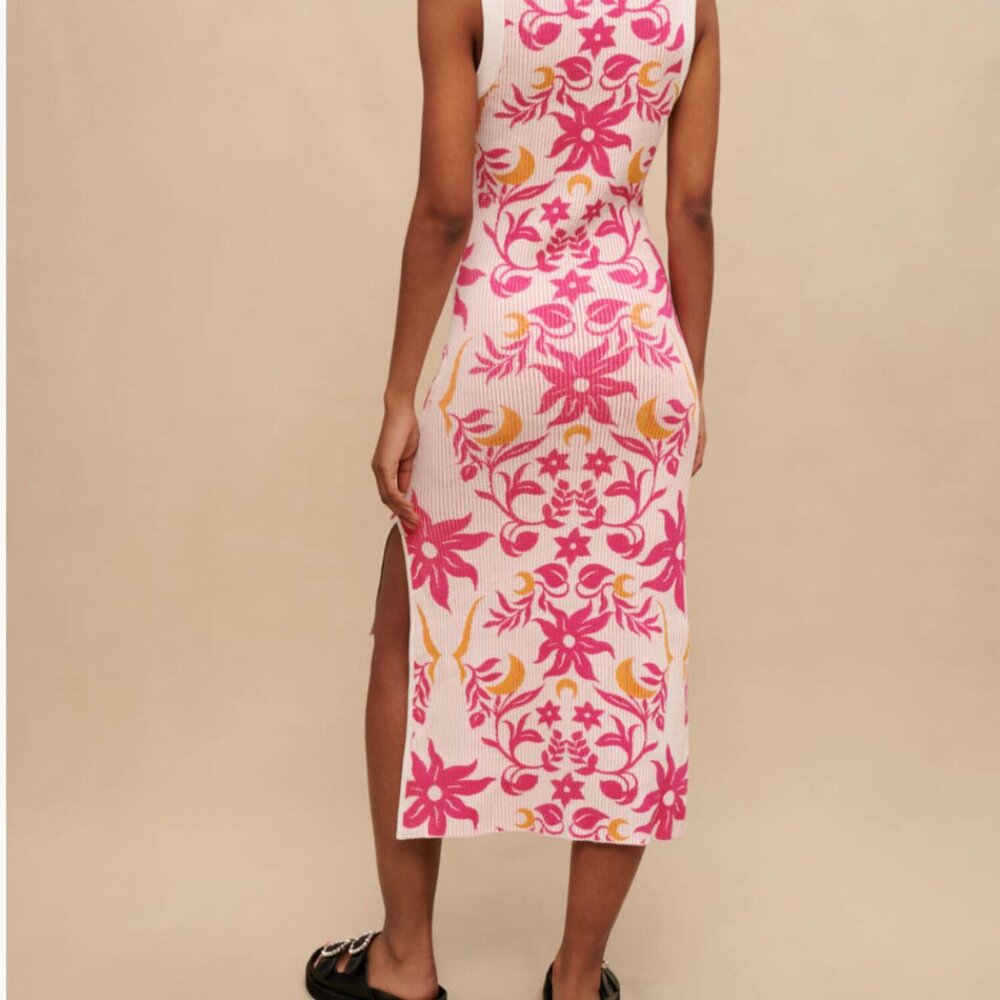 Maje Printed Reversible Dress Size 34 - Picture 3 of 9